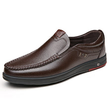 Load image into Gallery viewer, Men&#39;s Leather Soft Insole Casual Business Slippers
