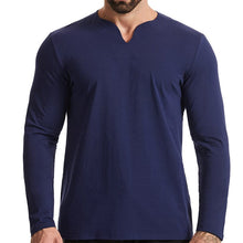 Load image into Gallery viewer, V-neck Long-sleeved T-shirt
