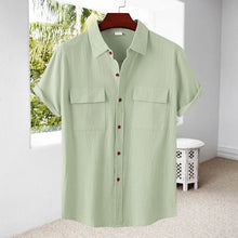 Load image into Gallery viewer, Men&#39;s Linen Short Sleeve Shirt
