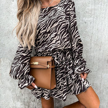 Load image into Gallery viewer, Women&#39;s Round Neck Long Sleeve Pullover Dress
