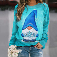Load image into Gallery viewer, Christmas Print Crewneck Long Sleeved Fleece Sweatshirt
