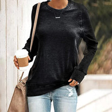 Load image into Gallery viewer, Crew Neck Solid Color Sweatshirt
