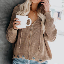 Load image into Gallery viewer, Women&#39;s Hooded Cardigan
