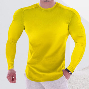 Muscle Long Sleeve Stretch T-Shirt