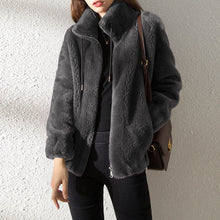 Load image into Gallery viewer, Padded Coat Stand-collar Double-faced Fleece Jacket
