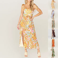 Load image into Gallery viewer, Sling Slit Floral Dress
