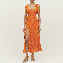 Load image into Gallery viewer, Sling Slit Floral Dress
