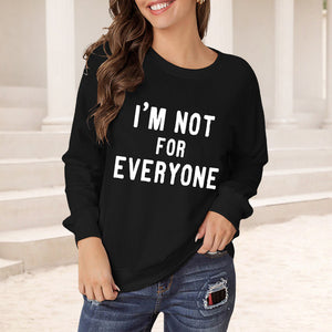 Loose Crew Neck Long Sleeve T-Shirt