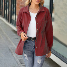 Load image into Gallery viewer, Buttoned Long Sleeve Check Jacket
