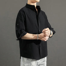 Load image into Gallery viewer, Solid Color Loose Casual Men&#39;s Shirt
