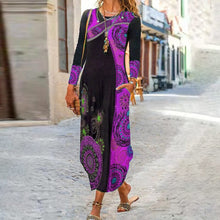 Load image into Gallery viewer, Ethnic Print Long Sleeve Dress
