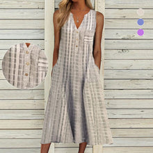 Load image into Gallery viewer, Sleeveless V-Neck Dress
