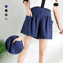 Load image into Gallery viewer, Loose Soft Cotton Wide Leg Pocket Shorts
