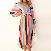 Load image into Gallery viewer, Paneled Striped Dress
