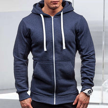 Load image into Gallery viewer, Zip Solid Hoodie
