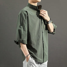 Load image into Gallery viewer, Solid Color Loose Casual Men&#39;s Shirt
