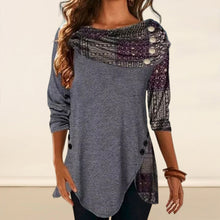 Load image into Gallery viewer, Buttoned Loose Panels T-shirt
