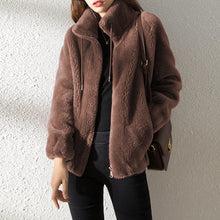 Load image into Gallery viewer, Padded Coat Stand-collar Double-faced Fleece Jacket
