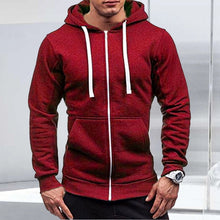 Load image into Gallery viewer, Zip Solid Hoodie
