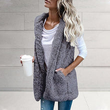 Load image into Gallery viewer, Plush Vest with Hooded Pockets
