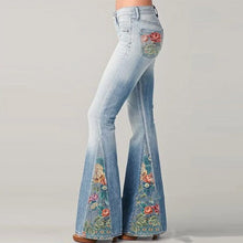 Load image into Gallery viewer, Fashion Ombre Floral Print Wide Leg Pants
