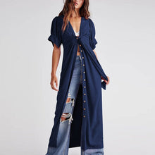 Load image into Gallery viewer, Tie Short Sleeve Loose Dress

