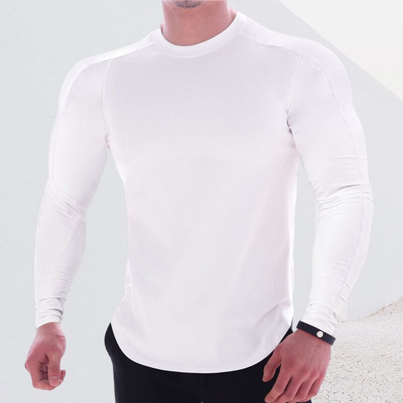 Muscle Long Sleeve Stretch T-Shirt