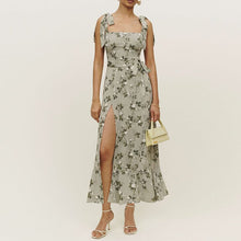 Load image into Gallery viewer, Sling Slit Floral Dress
