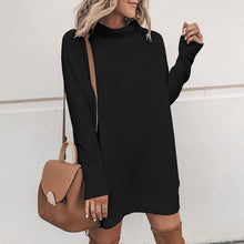 Load image into Gallery viewer, Mid Collar Sweater Dress
