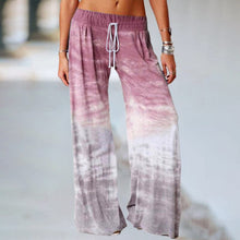 Load image into Gallery viewer, Loose Ombre Print Yoga Wide-Leg Jogger Pants
