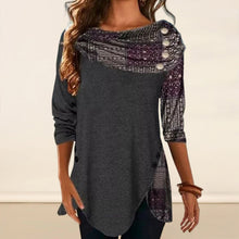 Load image into Gallery viewer, Buttoned Loose Panels T-shirt
