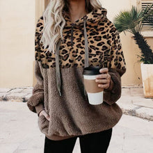 Load image into Gallery viewer, Leopard Print Pullover Sweatshirt
