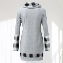 Load image into Gallery viewer, Vintage Plaid Patchwork Dress
