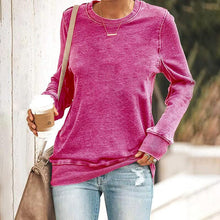 Load image into Gallery viewer, Crew Neck Solid Color Sweatshirt
