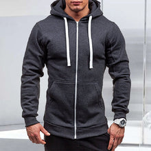 Load image into Gallery viewer, Zip Solid Hoodie
