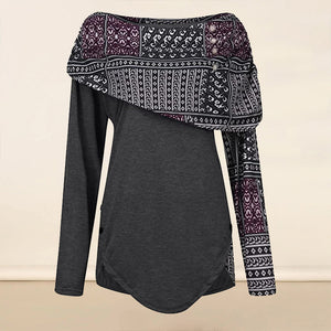 Buttoned Loose Panels T-shirt
