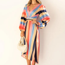 Load image into Gallery viewer, Paneled Striped Dress
