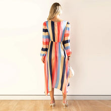 Load image into Gallery viewer, Paneled Striped Dress
