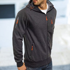 Mens Full-Zip Hooded Fleece Sweatshirt