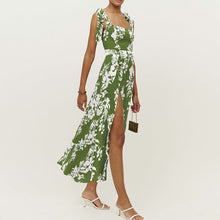 Load image into Gallery viewer, Sling Slit Floral Dress
