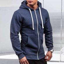 Load image into Gallery viewer, Zip Solid Hoodie
