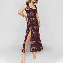 Load image into Gallery viewer, Sling Slit Floral Dress
