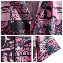 Load image into Gallery viewer, Men Patchwork Print Button Front Shirt

