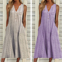 Load image into Gallery viewer, Sleeveless V-Neck Dress
