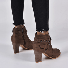 Load image into Gallery viewer, Women Round Toe Ankle Boots
