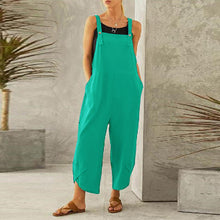 Load image into Gallery viewer, Women&#39;s Solid Color Casual Suspender Pants
