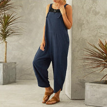 Load image into Gallery viewer, Women&#39;s Solid Color Casual Suspender Pants
