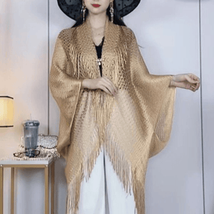 Fringe Shawl with Sunscreen