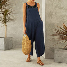 Load image into Gallery viewer, Women&#39;s Solid Color Casual Suspender Pants
