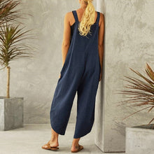 Load image into Gallery viewer, Women&#39;s Solid Color Casual Suspender Pants
